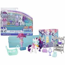 My Little Pony Toy On-The-Go Rarity -- White 3&quot; Pony Figure with 14 Acce... - £17.11 GBP
