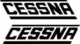– Cessna Wingtip Slanted Bold Aircraft Decals – (Set Of 2) – OEM New Oracle - $39.99