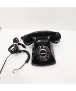 Vtg push button phone desk top Conairphone black Metropolis mod. SW2504B... - $26.99