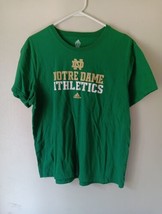 Notre Dame T-shirt XL Adidas Activewear Green T-Shirt Athletic Dept. Unisex - £17.24 GBP