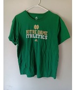 Notre Dame T-shirt XL Adidas Activewear Green T-Shirt Athletic Dept. Unisex - £17.45 GBP