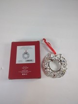 Lenox “Sparkle &amp; Scroll” Wreath Ornament Multi color Gems 893113 - £11.70 GBP