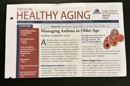 Icahn School of Medicine Mount Sinai Focus On Healthy Aging Newsletter J... - £3.90 GBP