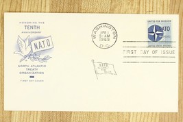 US Postal History Cover FDC 1959 Tenth Anniversary of NATO Washington DC - £8.55 GBP