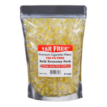 TAR FREE Cigarette FILTERS - 700 Bulk Edition Disposable Filter, Clear - $23.35