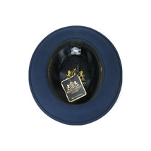 Mens Bruno Capelo Dress Hat Australian Wool Crushable Fedora Giovani UN102 Navy image 7