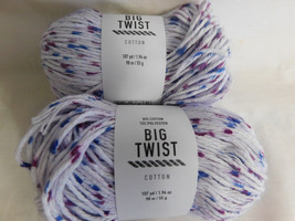 Big Twist Cotton Blueberry Speckle lot of 2 Dye Lot CNE1268 - £8.75 GBP