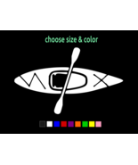 GO KAYAK kayaker canoe Nature Parks Sticker Vinyl Decal CHOOSE SIZE COLOR - €2,85 EUR+