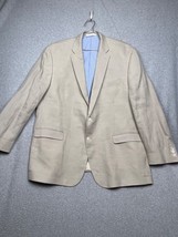 Lauren Ralph Lauren Linen Blazer Jacket Mens 48R Beige Costal Career Wedding - $68.88