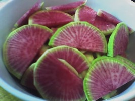 Radish Watermelon Great Fun For Kids Red Inside 125 Seeds  From US - $6.50