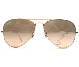Ray-Ban Sunglasses RB3025 AVIATOR LARGE METAL 001/3E Shiny Gold Pink Lenses - $210.25