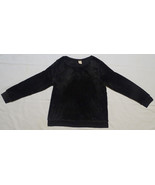 FADED GLORY BLACK FUZZY FURRY SWEATER LONG SLEEVE PULLOVER SWEATSHIRT XL... - £5.94 GBP