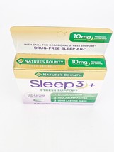 Natures Bounty Gold Series Sleep 3 Stress Support 28 ct Lot of 2 BB 07/24 - $24.14