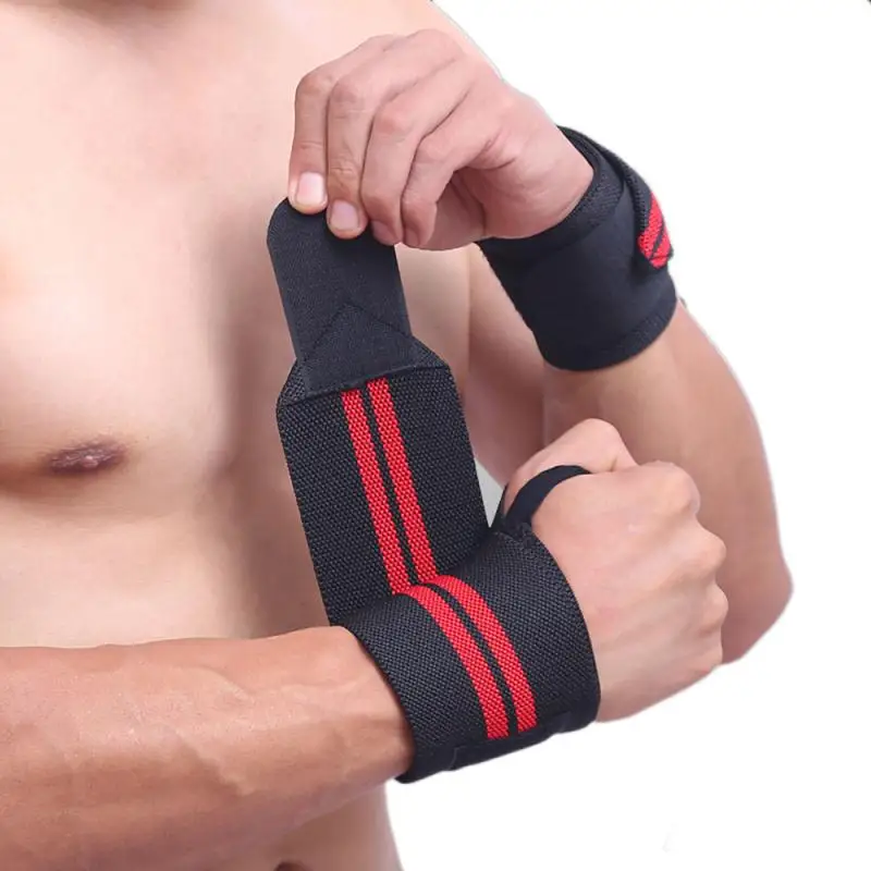 Sporting Weight Lifting Wristband Elastic Breathable Wrist Wraps Bandage Gym Fit - £24.04 GBP