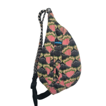 Kavu Rope Sling Bag Crossbody Backpack Limited Edition Hearts Design Faded - £14.75 GBP