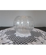 Wedgwood Crystal Rose Bowl Floral Vase  5&quot;H Etched Frosted - $26.68