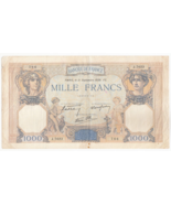 France, 1000 Francs, 1942, P90, XF+ (Saint Ending Number: 786) Rare-
sho... - $252.37