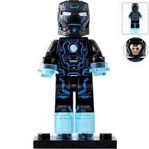 Neon Tech Iron Man Mark 4 Marvel Universe Minifigure Toy Gift For Kids - $3.15