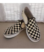 VANS Off The Wall Slip On Skate Shoes Black White Checkered Women Sz 6 K... - €21,67 EUR