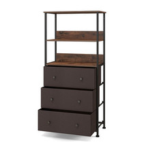 Chest of Fabric Drawer with 3 Folding Fabric Drawers and Anti-tipping De... - $2,514.14 MXN
