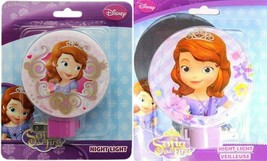 Disney Sofia the First Pink Shade and Purple Base Night Light (Set of 2) - £13.32 GBP
