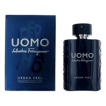 Uomo Urban Feel by Salvatore Ferragamo, 3.4 oz Eau De Toilette Spray for Men - £36.15 GBP
