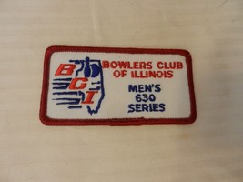 Bowlers Club of Illinois Men&#39;s 630 Series Patch from the 90s Red Border - $7.50