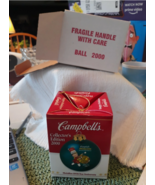 2000 Campbell Soup Collector&#39;s Edition Christmas Glass Ball Ornament  NIB - $13.73 CAD