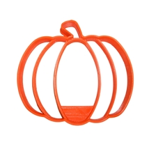 6x Pumpkin Fall Autumn Fondant Cutter Cupcake Topper 1.75 IN USA FD939 - £6.41 GBP