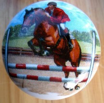 Ceramic Cabinet knob Show Jumping Horse - $4.46