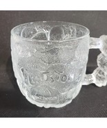 VINTAGE 1993 Flintstones Rocky Road Mug Cup Frosted Glass -RocDonalds - $7.87