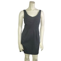 Silence &amp; Noise Dress Size 4 Womens Black White Stitching Mini Pleated Tank - £10.46 GBP