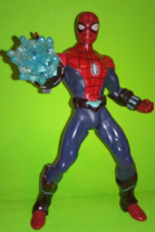 Marvel Ultimate SpiderMan Electro Web Spinning Web Attack Lights Sounds Figure - £12.77 GBP