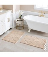 Charisma Bath Rugs Tan 2-Pack Trellis Drylon Microfiber Nonskid Rectangle - $64.99