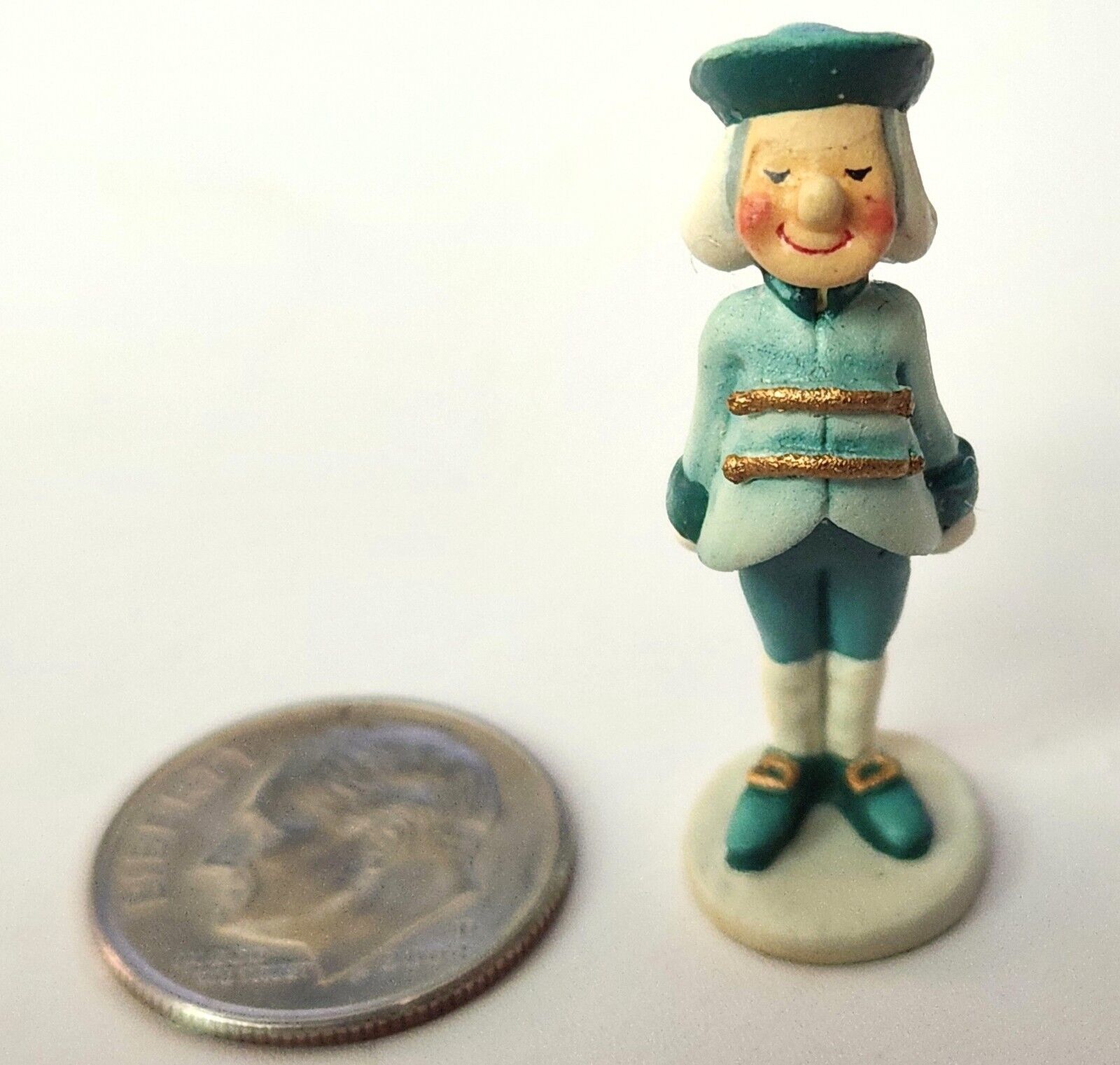 Disney Goebel Olszewski Cinderella's Footman Miniature 1 1/2" Tall Figure 1994 - $29.95