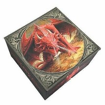 Smaug Hell Dragon Lair Labyrinth of Fire Anne Stokes Jewelry Trinket Mir... - $16.99