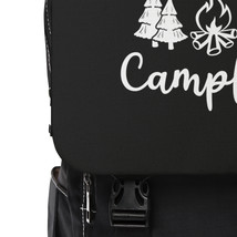 Unisex Shoulder Backpack: Oxford Canvas, Flap Design, Laptop Sleeve - £43.80 GBP