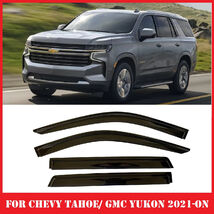 For Chevy Tahoe/ GMC Yukon 2021-2026 Tinted Window Visors Deflectors Rai... - $37.99