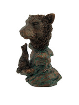Bronzed Wolf Bust Statue 7 In. - £14.78 GBP
