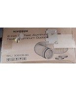 VIVOSUN 8&quot; X 25 Ft Black  Flexible  Aluminum Ducting Dry Hose W/ Clamps New - $622.02 MXN