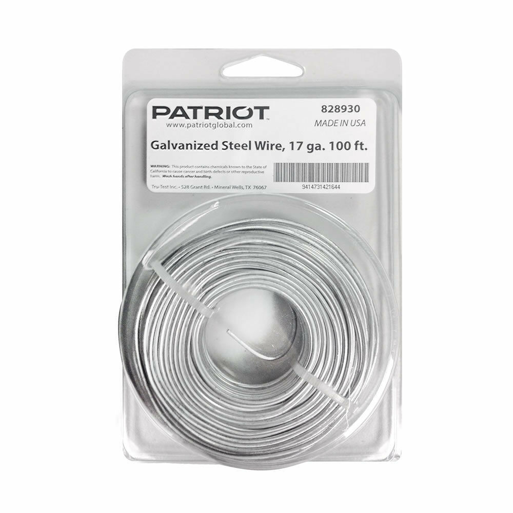 Patriot - Steel Wire, 17 ga., 100&#39; - $3.75