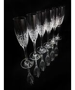 Faberge Crown Crystal Clear Champagne Flutes - $1,435.50
