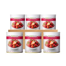 Freeze Dried Survival Emergency Food Supply Ready To Eat Strawberries Fruit 6PK - £198.87 GBP