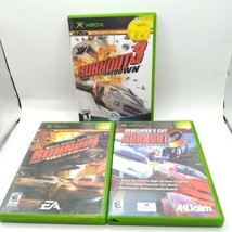 Burnout 2, 3 &amp; Revenge (Microsoft Xbox) 3 Game Bundle! Tested &amp; Working!  - £11.44 GBP