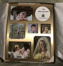 Vintage Burnes Of Boston The Mini Galleria Gold Holds 7 Pictures, 11.5” X 9.5” - £8.88 GBP