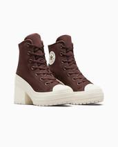 Converse Chuck 70 De Luxe Heel Suede Hi Platform, A06782C Multi Sizes Earth Brow - £119.86 GBP