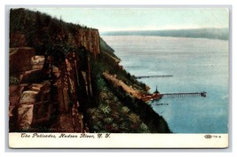 Vista From The Palisades Hudson Fiume New York Ny Unp DB Cartolina U3 - $3.03