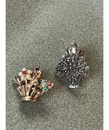 Lot of Avon Faux Silver Marcasite &amp; Goldtone w Colorful Tiny Rhinestones... - £8.91 GBP