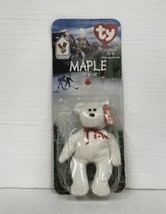 MAPLE THE BEAR-1996 MCDONALDS TY BEANIE BABY WITH RARE ERRORS 1993 OAKBR... - $37.23