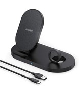 Anker Wireless Charging Station, PowerWave Sense 2-in-1 Stand with Watch Chargin - £23.59 GBP